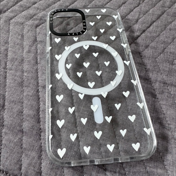 Casetify iPhone XR White Hearts - Picture 1 of 2